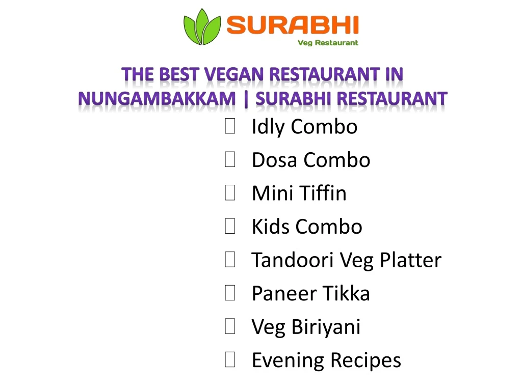 the best vegan restaurant in nungambakkam surabhi restaurant