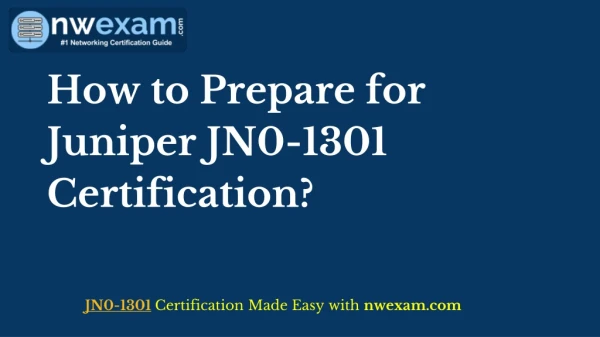Juniper JN0-1301 Certification Exam- Practice Test