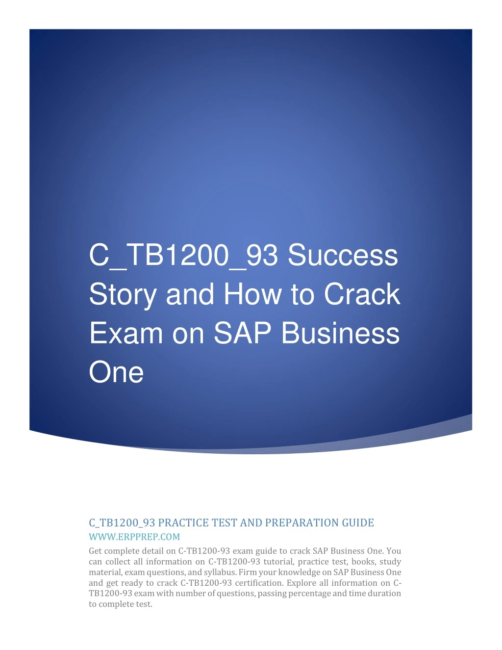c tb1200 93 success story and how to crack exam