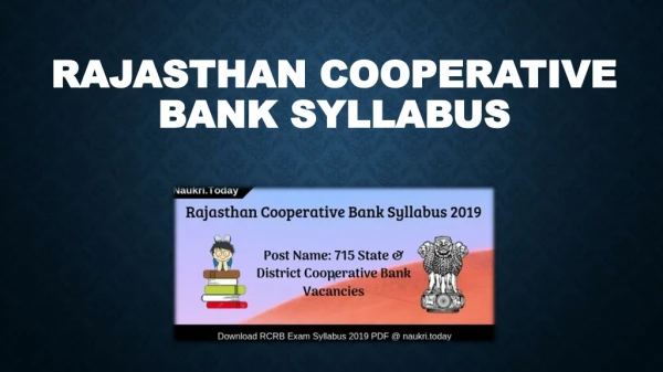 Rajasthan Cooperative Bank Syllabus 2019 ???????? ?????? ???? ?????????