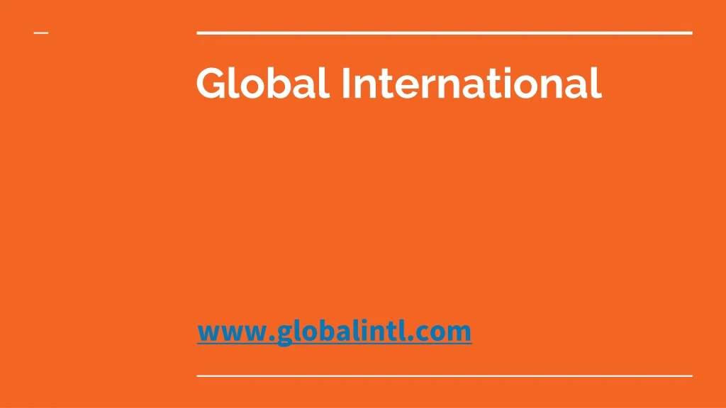 global international