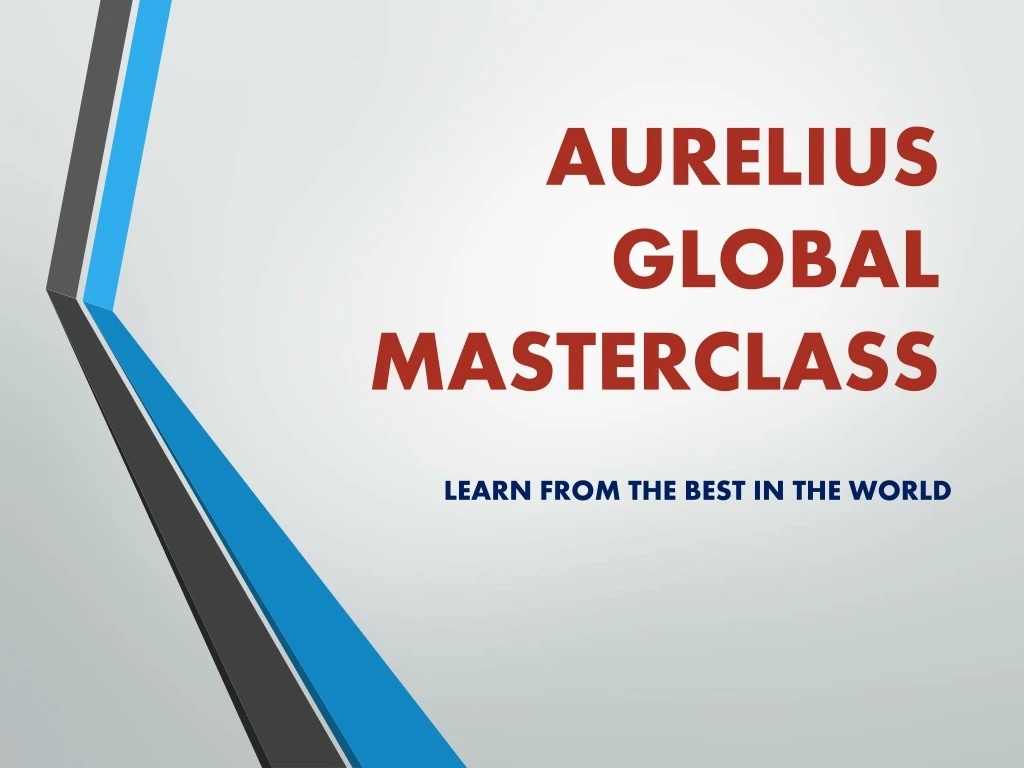 aurelius global masterclass