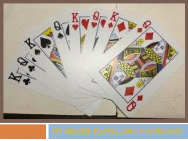 Affordable Price Spy Cheating Playing Cards in Ahmedabad