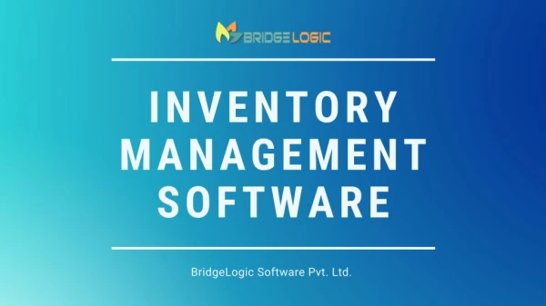 Get Inventory Loan Software from BridgeLogic