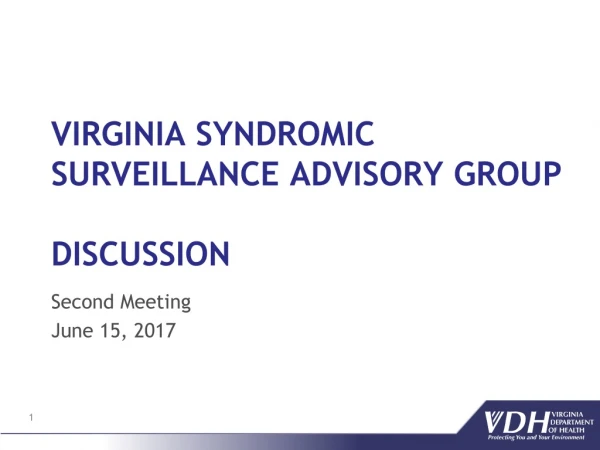 Virginia Syndromic surveillance Advisory Group discussion