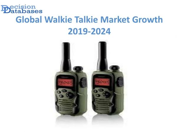 Global Walkie Talkie Market Analysis, Size, Dynamics 2024