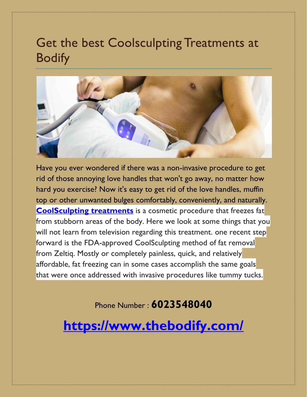 get the best coolsculpting treatments at bodify