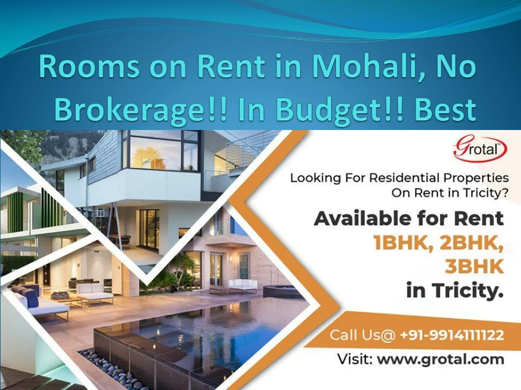 rooms on rent in mohali no brokerage in budget best localities grotal