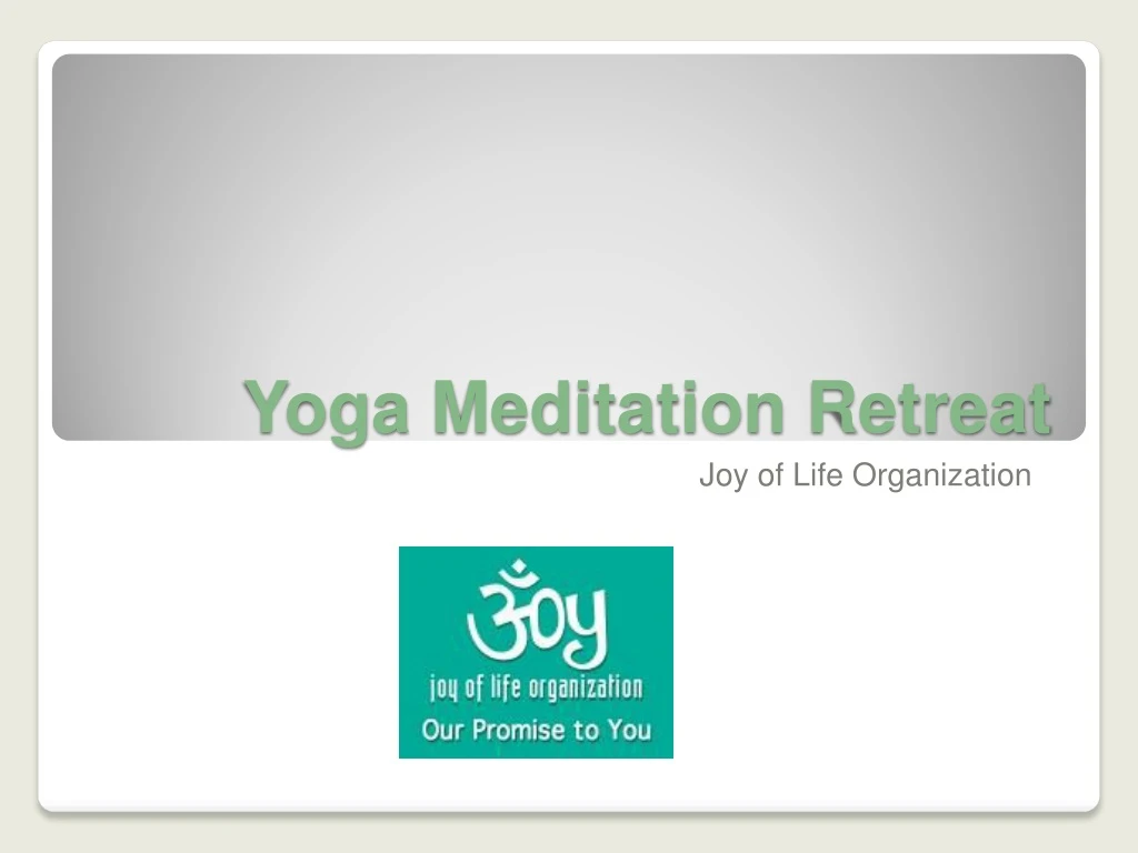 yoga meditation retreat