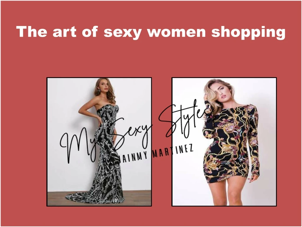 the art of sexy women shopping