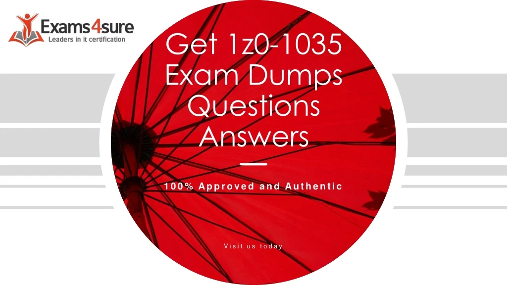 get 1z0 1035 exam dumps questions answers