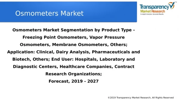 Osmometers Market