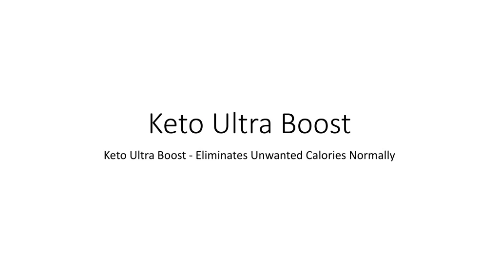 keto ultra boost