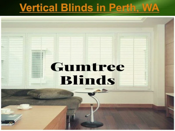 Vertical Blinds in Perth, WA