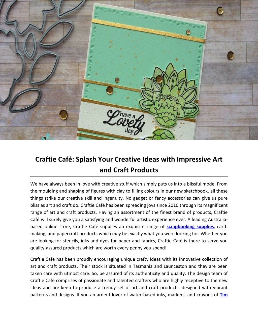 craftie caf splash your creative ideas with