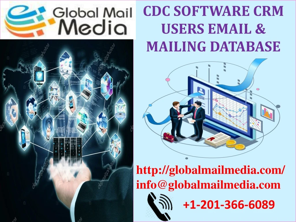 cdc software crm users email mailing database