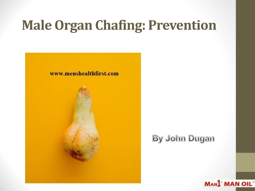 male organ chafing prevention