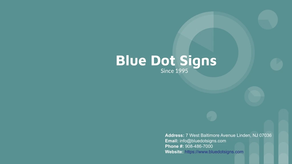 blue dot signs since 1995