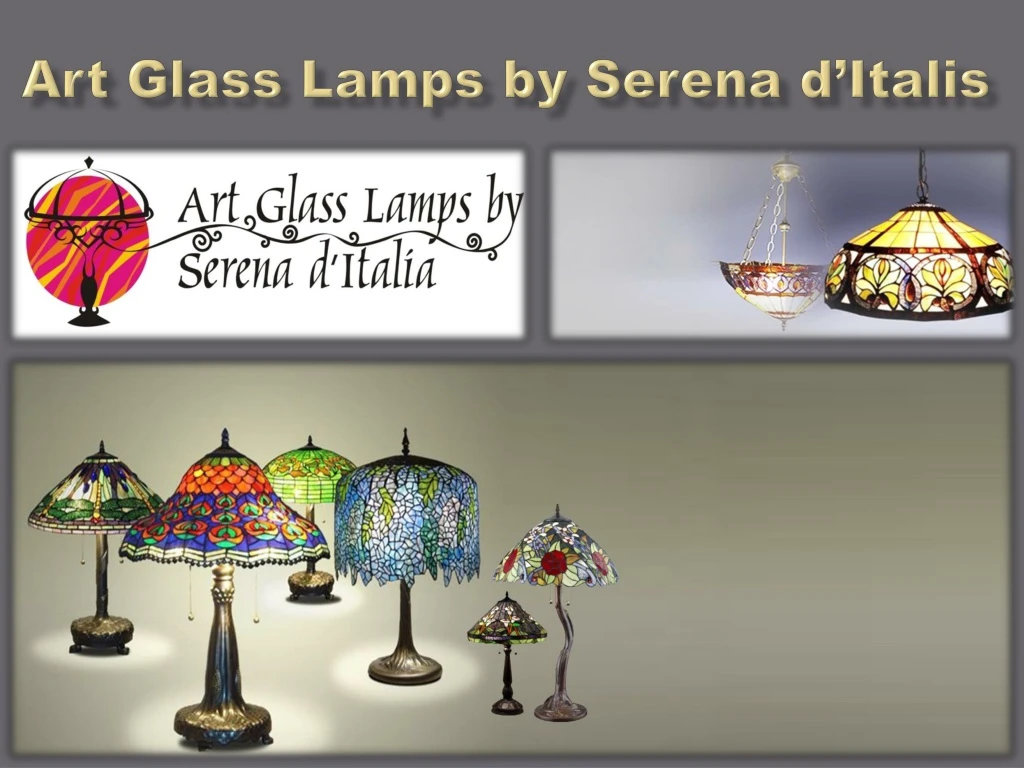 art glass lamps by serena d italis