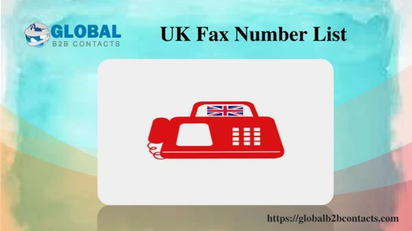 UK Fax Number List