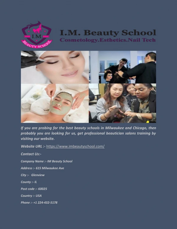 Beauty School Chicago - IMbeautySchool.com