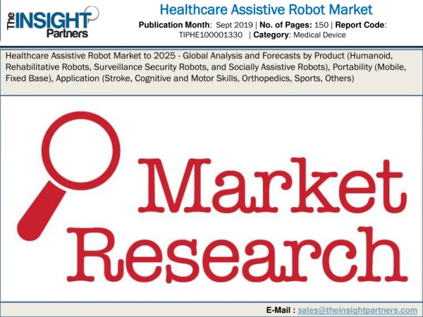 Healthcare Assistive Robot Market Research To Witness Heightened Revenue Growth by 2025