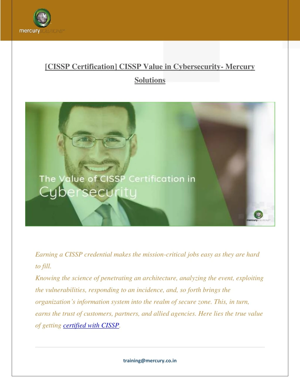 cissp certification cissp value in cybersecurity