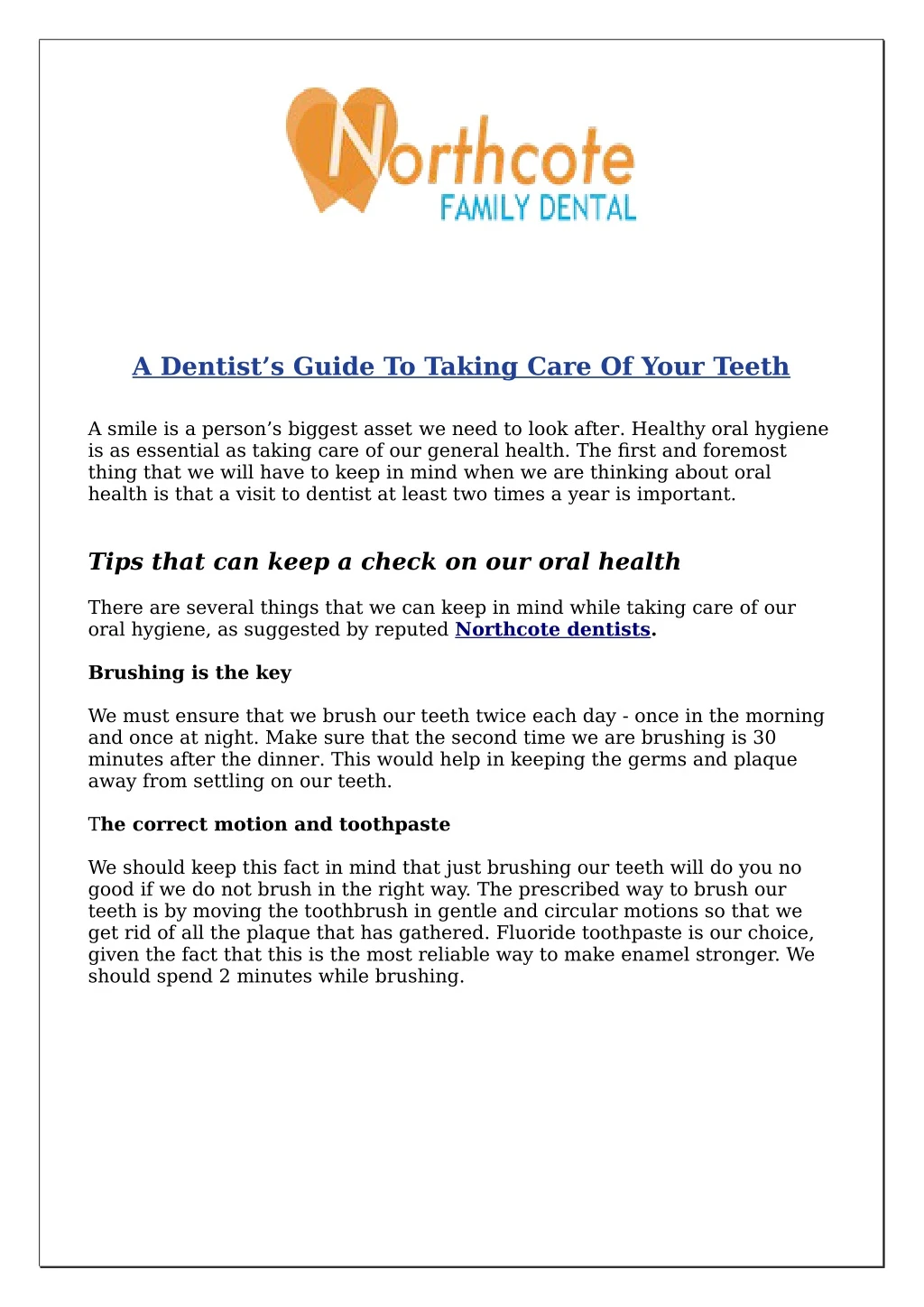 a dentist s guide to taking care of your teeth