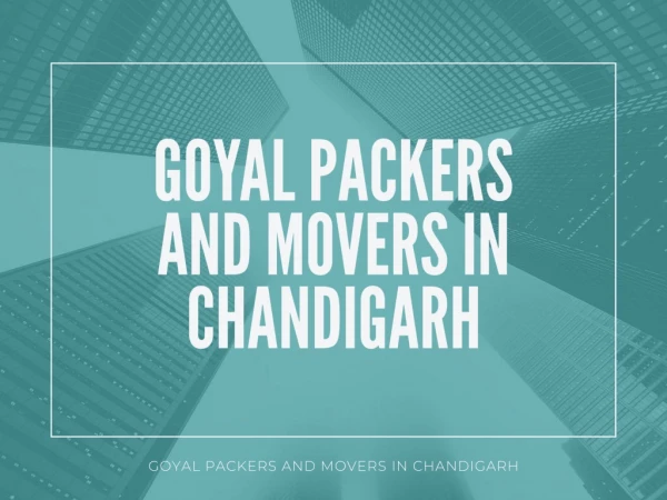 Affordable Packers And Movers in Chandigarh