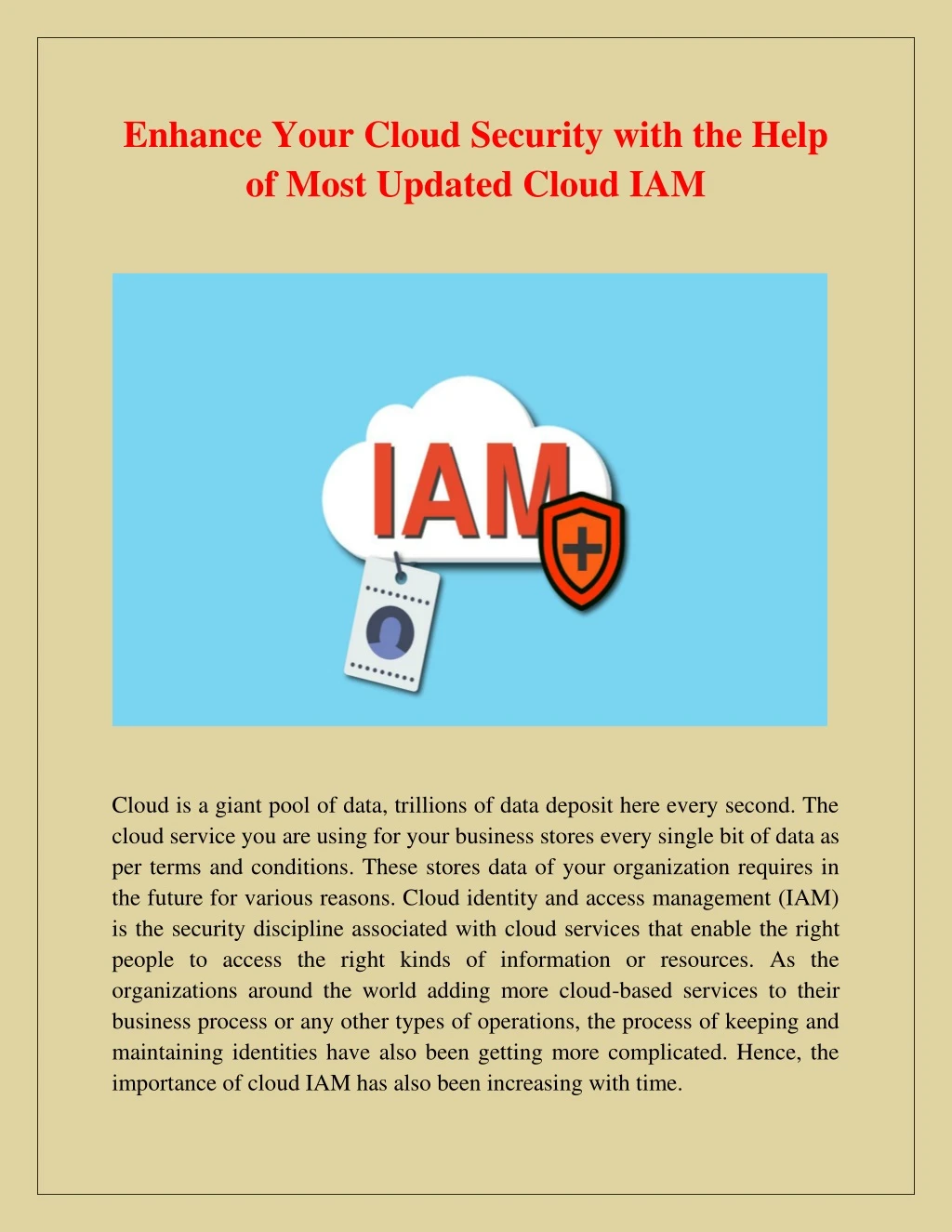 enhance your cloud security with the help of most