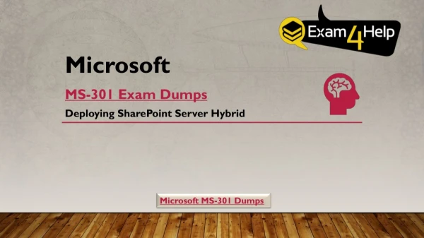 100% Free MS-301 Exam Questions & Microsoft MS-301 Exam
