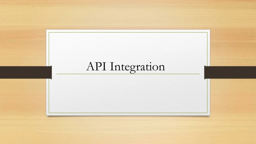 api integration