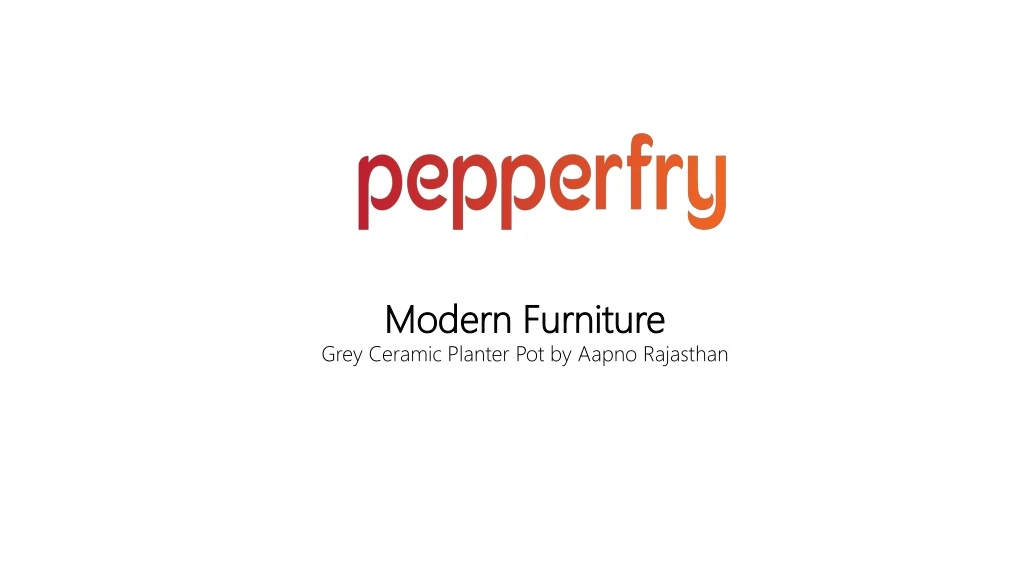 modern furniture grey ceramic planter