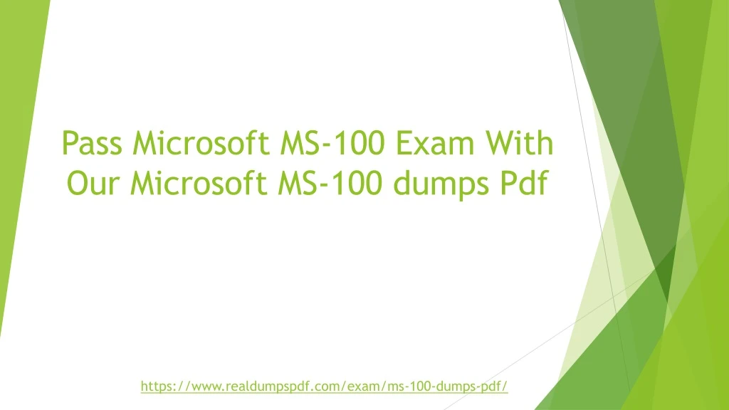 pass microsoft ms 100 exam with our microsoft ms 100 dumps pdf