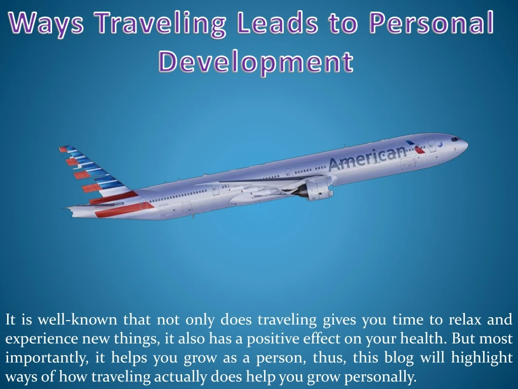 ways traveling leads to personal development