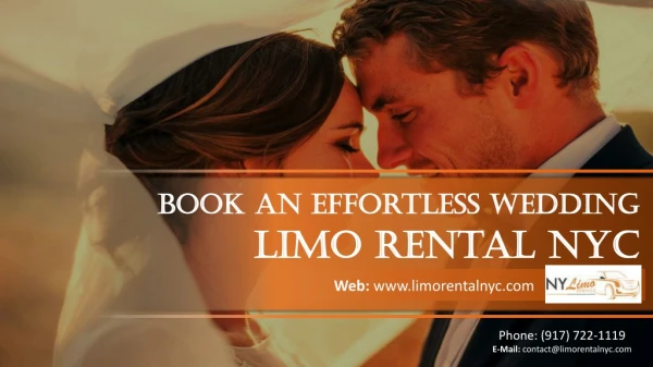 Book an Effortless Wedding Limo Rental NYC