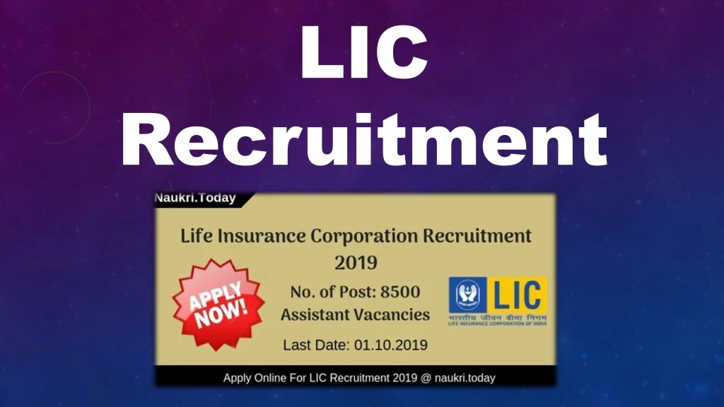 lic recruitment