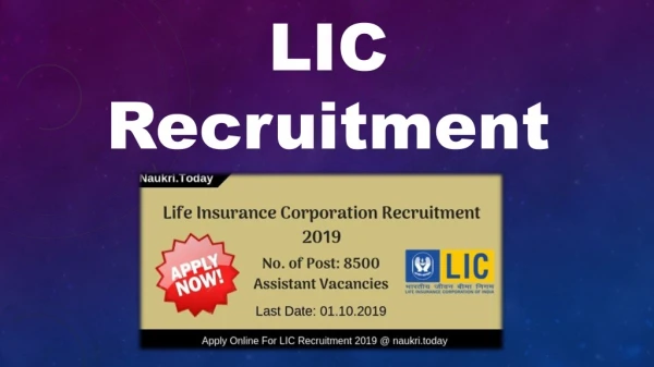 LIC Recruitment 2019 | 300 Assistant, Associate & Assistant Manager Jobs