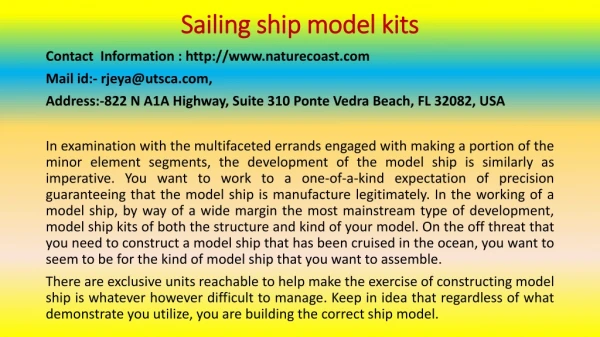 Best Things You Don't Want to Hear About sailing ship model kits
