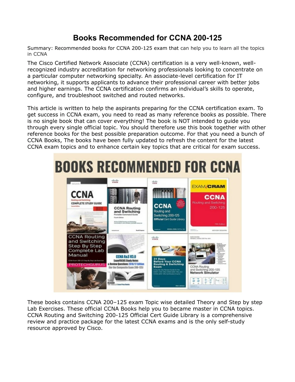 books recommended for ccna 200 125