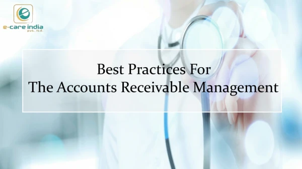 Best Practices For The Accounts Receivable Management