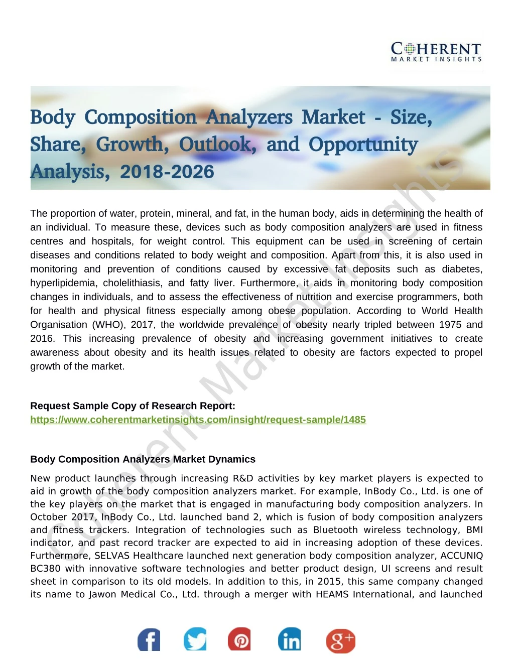 body composition analyzers market size body