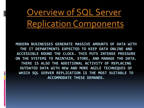 SQL server replication tools