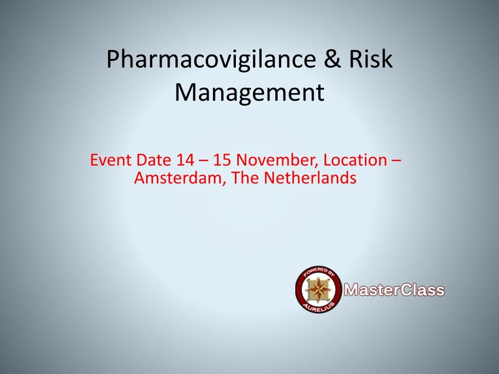 pharmacovigilance risk management