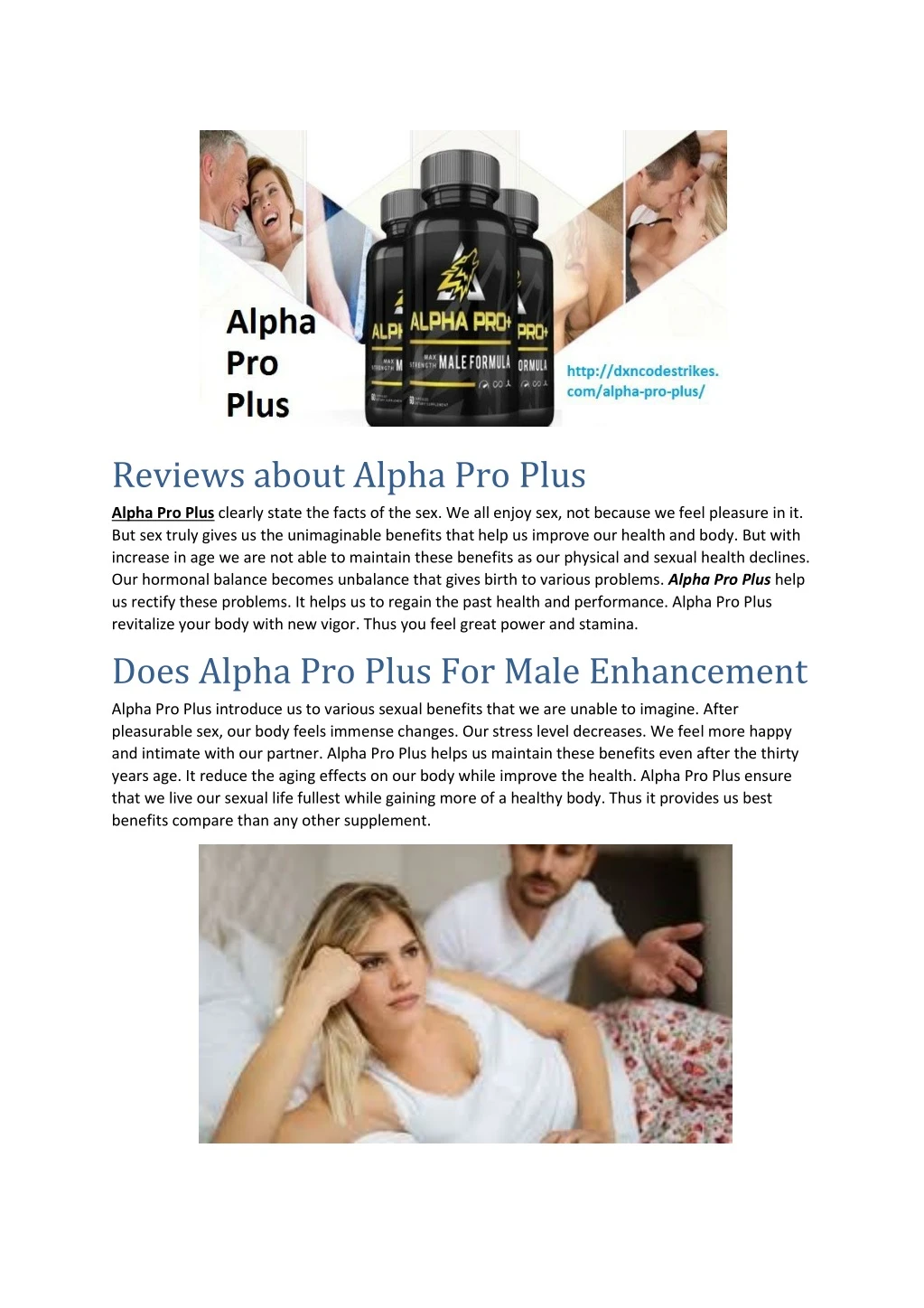 reviews about alpha pro plus