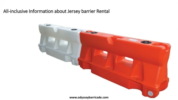 All inclusive information about jersey barrier rental