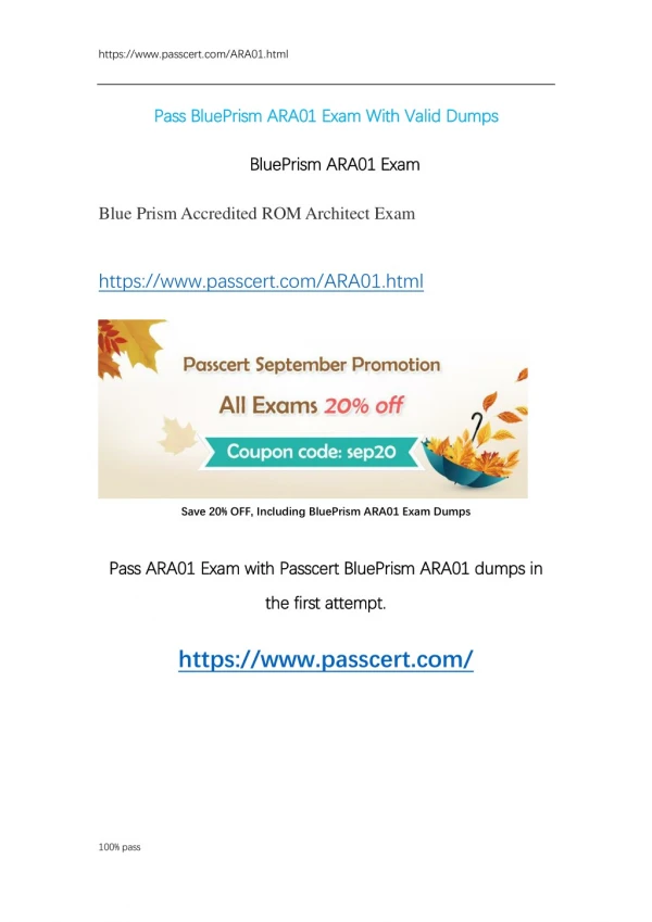 BluePrism ROM Architect ARA01 Exam Dumps