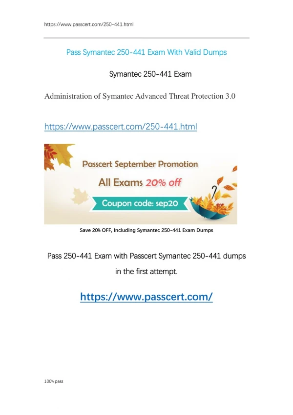 Symantec 250-441 Exam Dumps