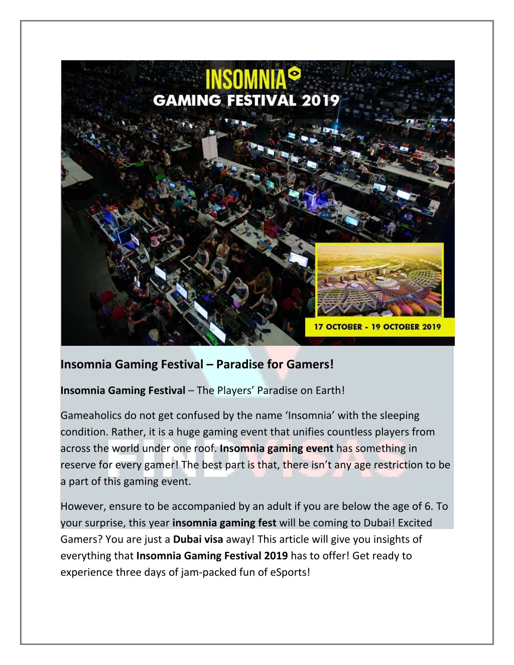 insomnia gaming festival paradise for gamers