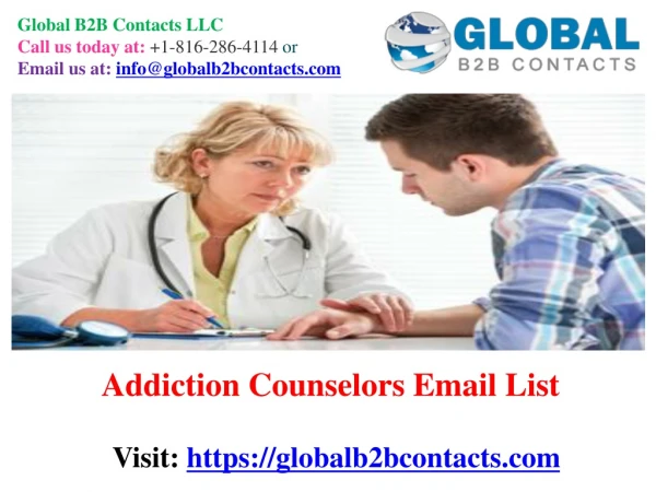 Addiction Counselors Email & Mailing List In USA